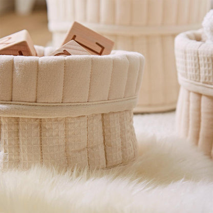 CuddleCo 3pk Storage Baskets - Cashmere Waffle