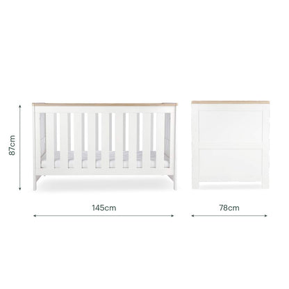 CuddleCo Burford 2pc Set - White/Oak