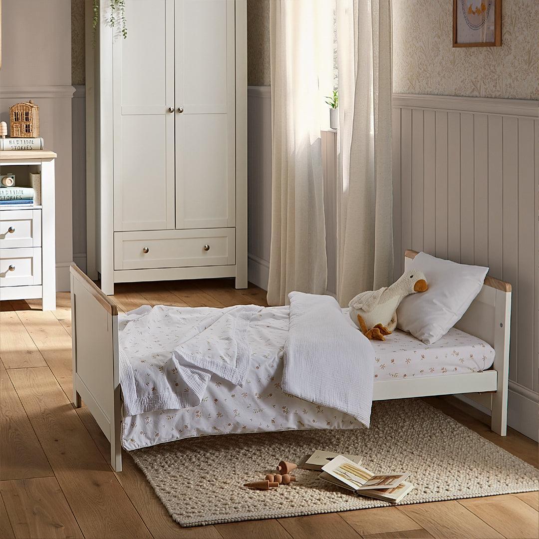 CuddleCo Burford 2pc Set - White/Oak