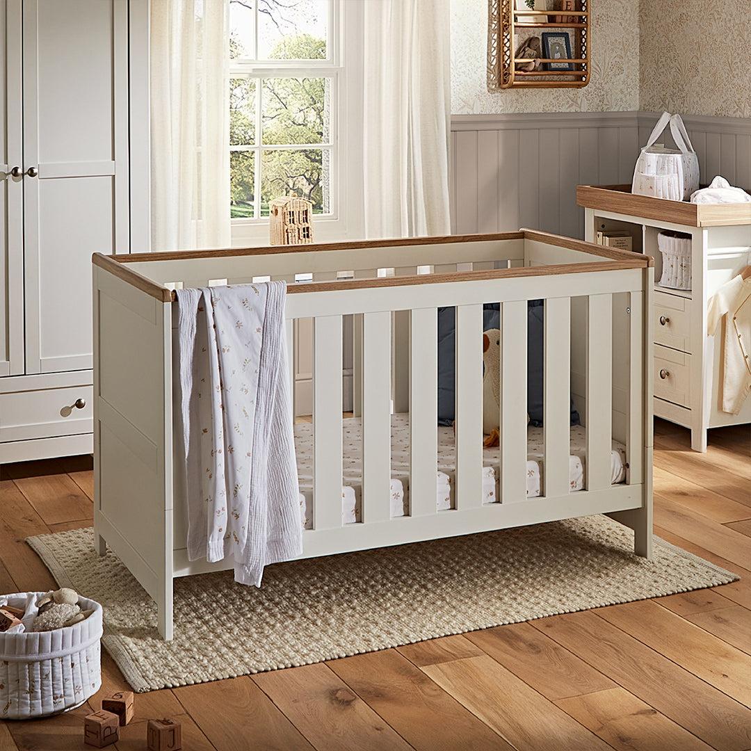 CuddleCo Burford 2pc Set - White/Oak