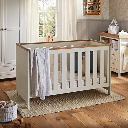 CuddleCo Burford 2pc Set - White/Oak
