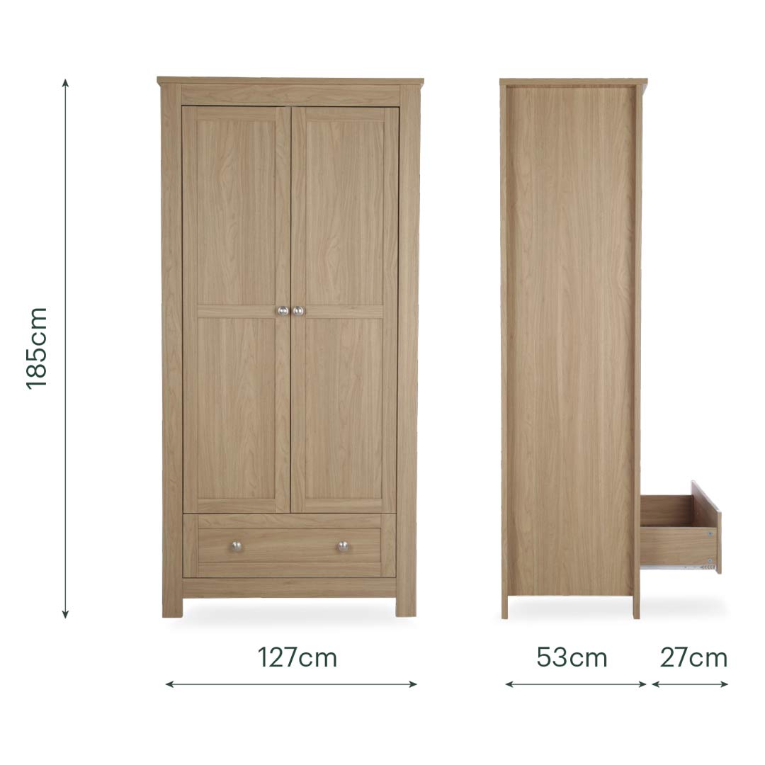 CuddleCo Burford 3pc Set - Oak