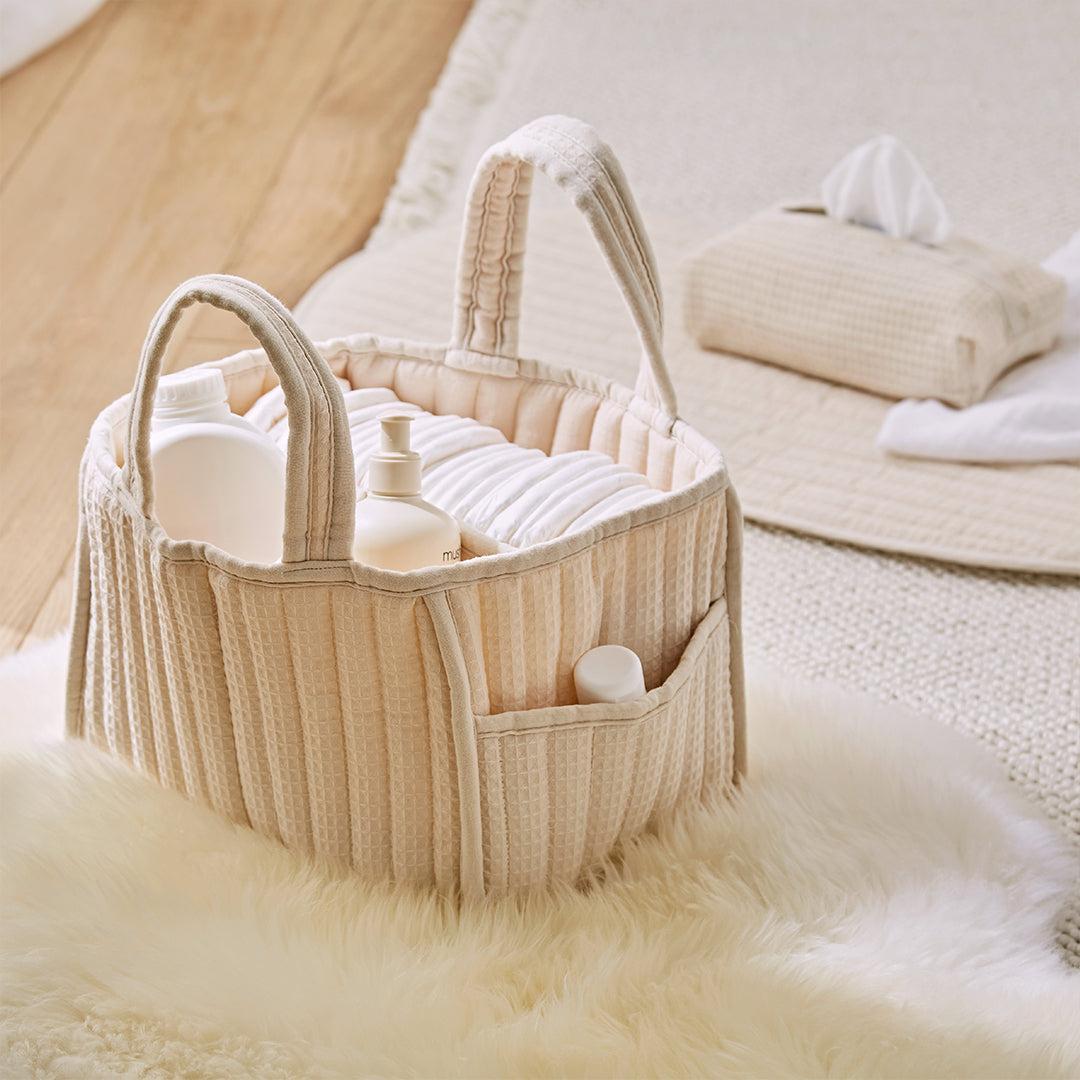 CuddleCo Changing Set - Cashmere Waffle