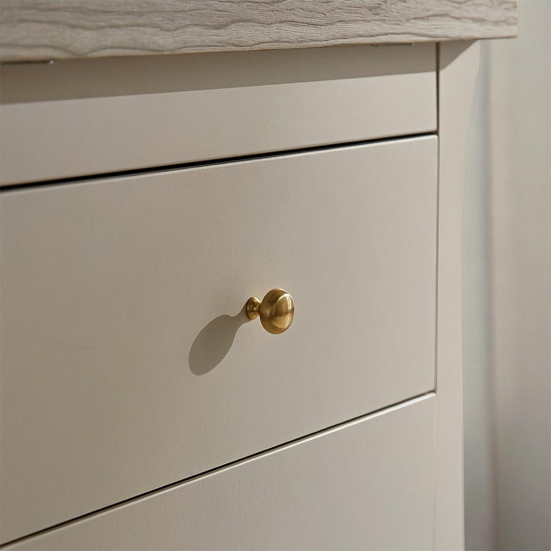 CuddleCo Clara Wide 6 Draw Dresser Changer - Cashmere/Ash