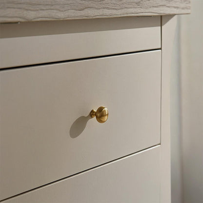 CuddleCo Clara Wide 6 Draw Dresser Changer - Cashmere/Ash