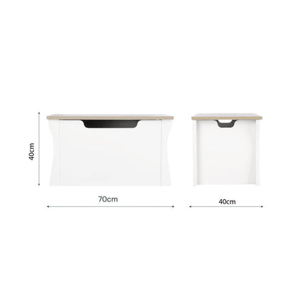 CuddleCo Clara Storage Box - White/Ash