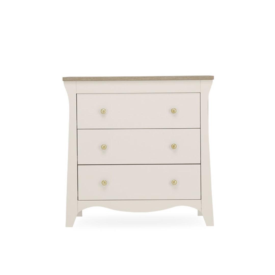 CuddleCo Clara 3-Drawer Dresser + Changer - Cashmere