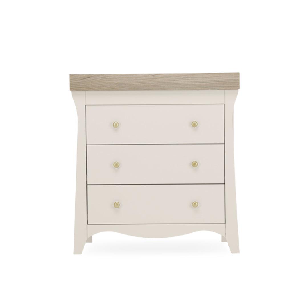 CuddleCo Clara 3-Drawer Dresser + Changer - Cashmere