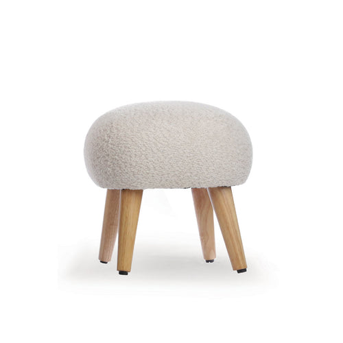 CuddleCo Etta Foot Stool - Boucle Mushroom