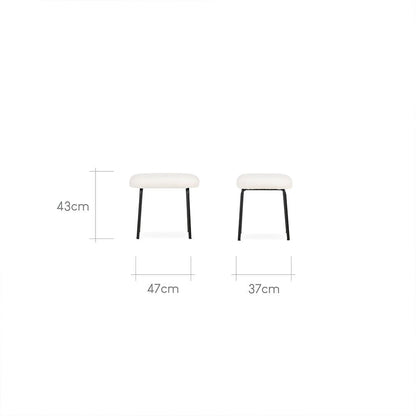 CuddleCo Marley Nursing Chair & Footstool - Teddy Off White