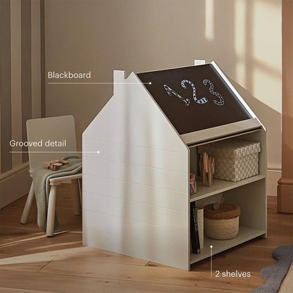 CuddleCo Storage Desk + Easel & Chair - Pebble