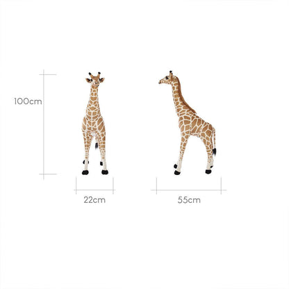 CuddleCo Small Standing Giraffe Stuffed Animal - Natural