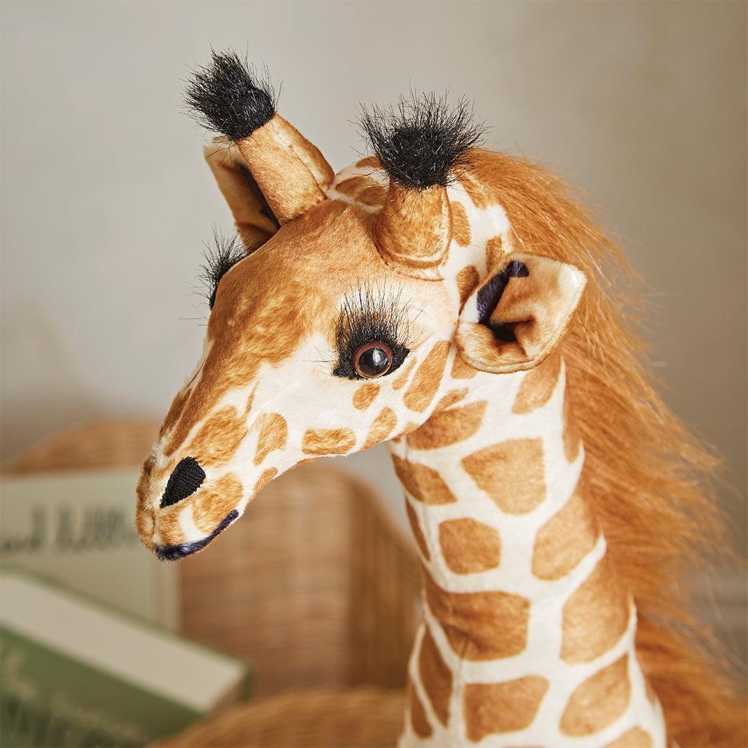 CuddleCo Small Standing Giraffe Stuffed Animal - Natural