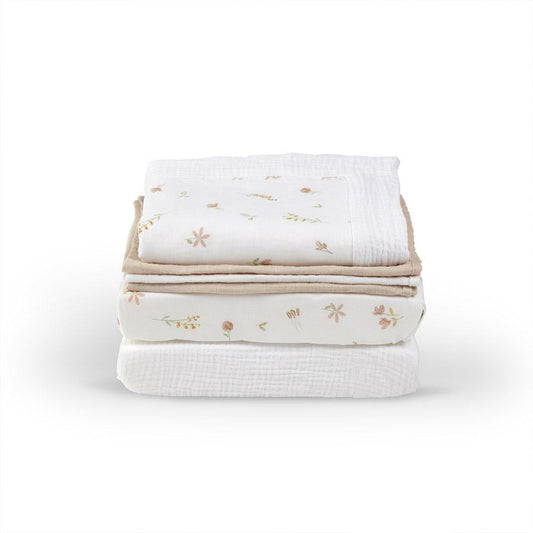 CuddleCo Universal Crib/ Co Sleeper Bedding Set - Cashmere Meadow