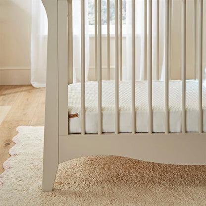 CuddleCo Waterproof Cot Bed Mattress Protector Hypoallergenic Bamboo - White