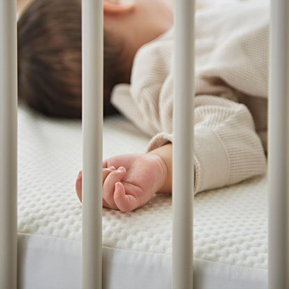 CuddleCo Waterproof Cot Bed Mattress Protector Hypoallergenic Bamboo - White