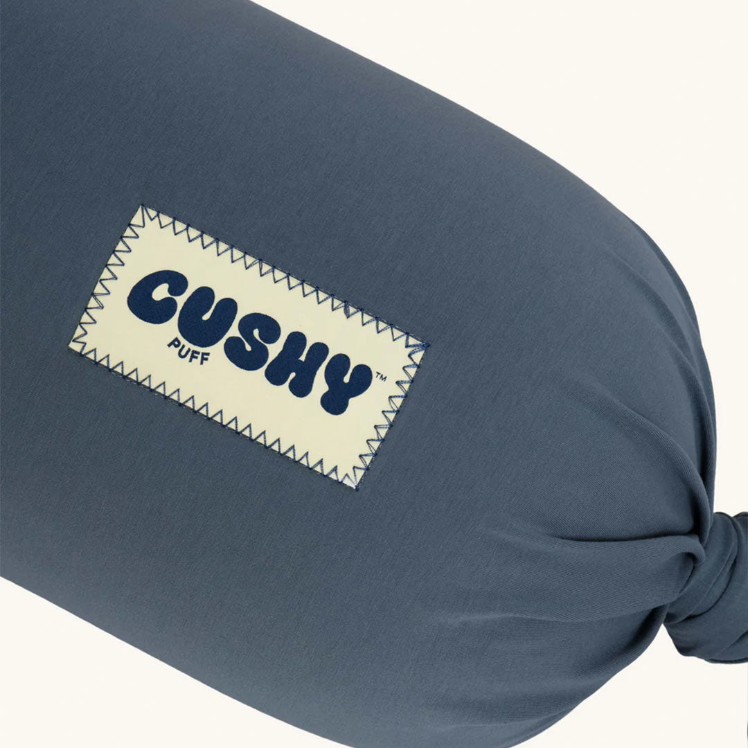 Cushy Puff Pregnancy Pillow Cover - Stone Blue