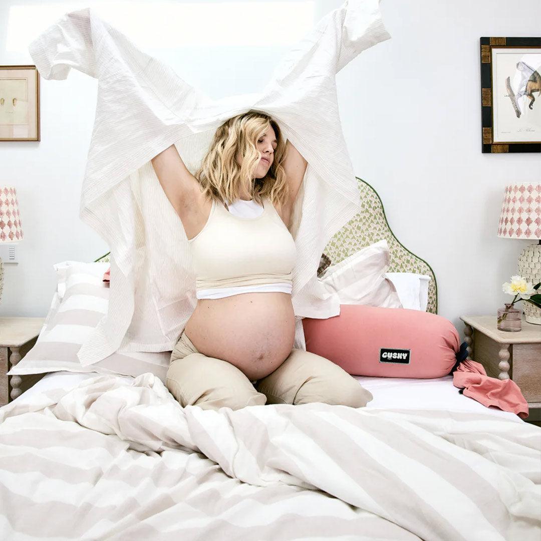 Cushy Puff Pregnancy Pillow - Tickle Me Pink