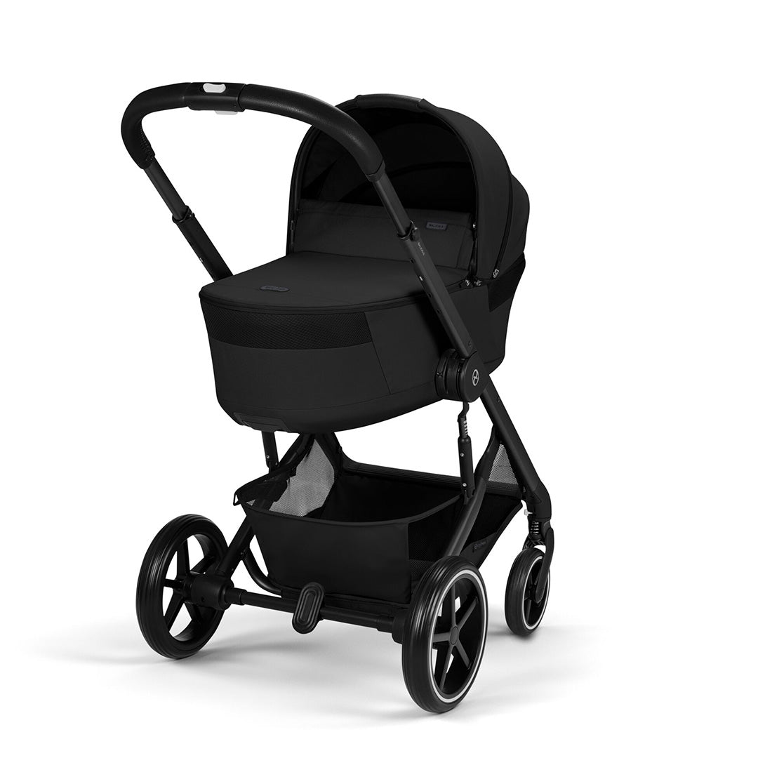 CYBEX Balios S Lux Pushchair + Fold Carry Cot - Moon Black