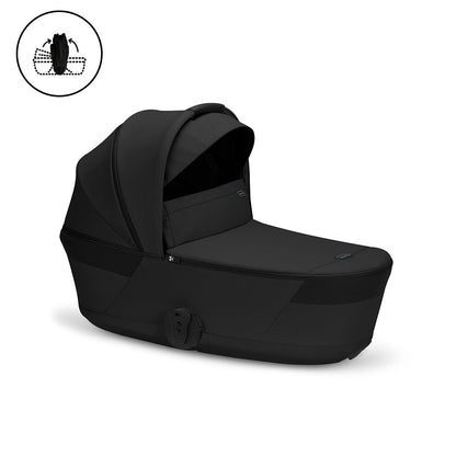 CYBEX Balios S Lux Pushchair + Fold Carry Cot - Moon Black