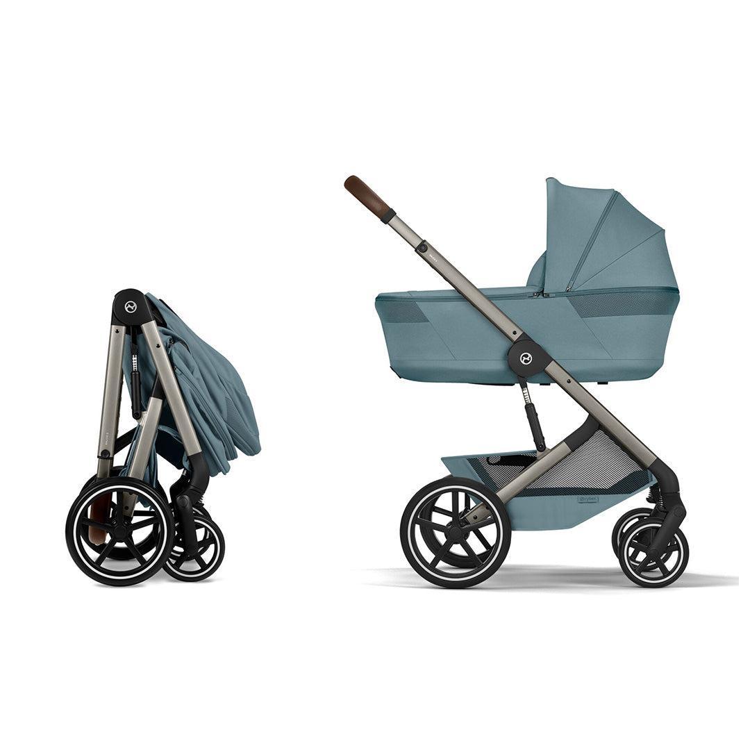 CYBEX Balios S Lux Pushchair + Fold Carry Cot - Stormy Blue