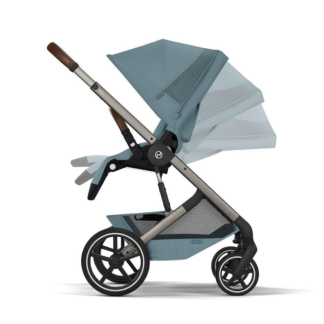 CYBEX Balios S Lux Pushchair + Fold Carry Cot - Stormy Blue