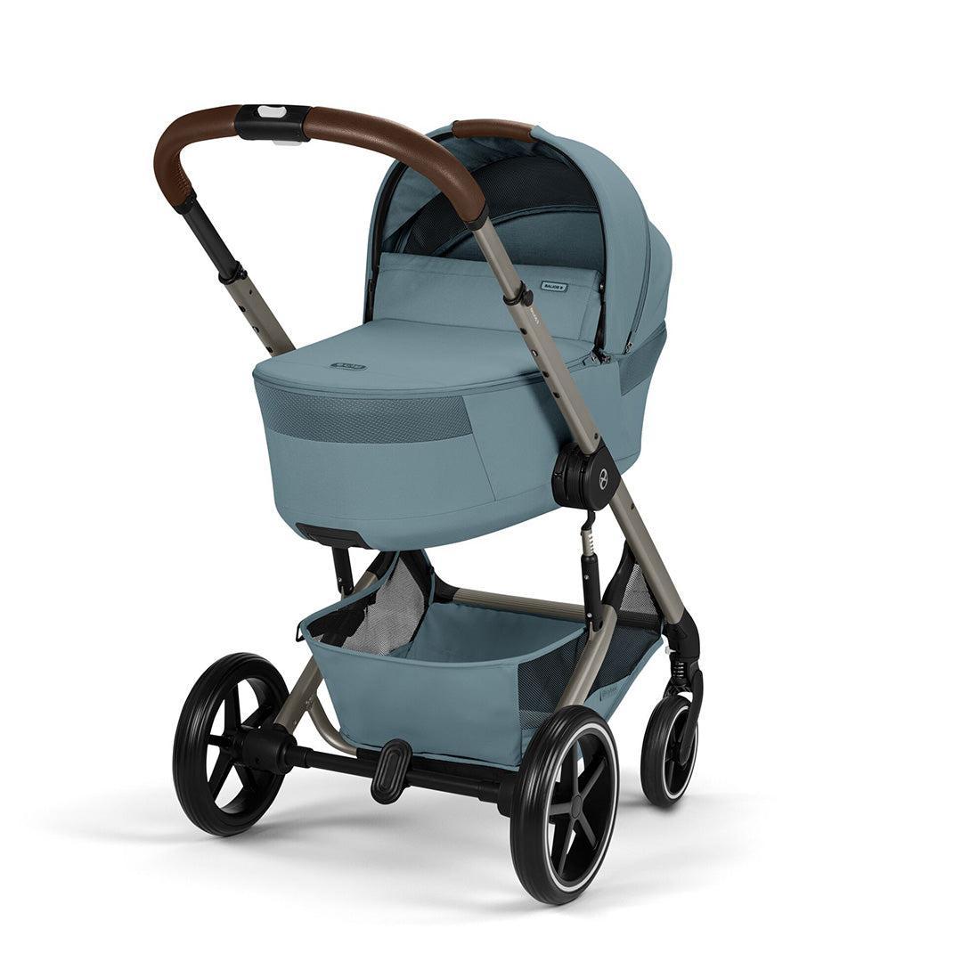 CYBEX Balios S Lux Pushchair + Fold Carry Cot - Stormy Blue