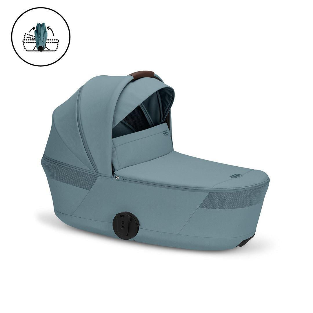 CYBEX Balios S Lux Pushchair + Fold Carry Cot - Stormy Blue