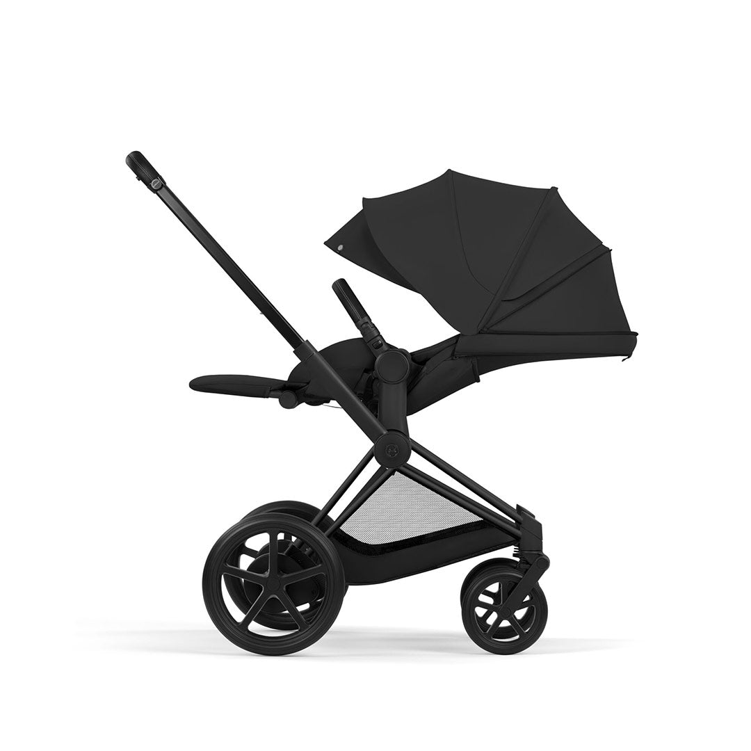 CYBEX e-PRIAM Pushchair & Fold Cot - Comfort - Sepia Black/Black