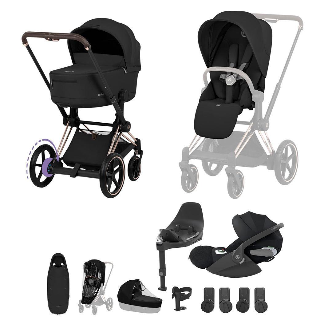 CYBEX e-PRIAM Fold Cot Ultimate Travel System Bundle - Comfort
