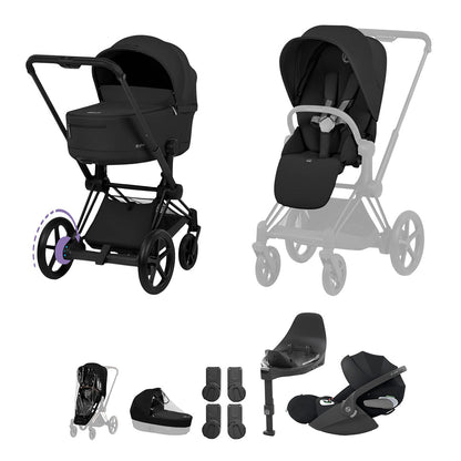 CYBEX e-PRIAM Fold Cot Travel System Bundle - Comfort