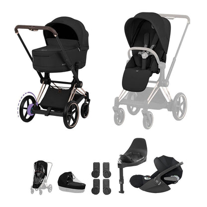 CYBEX e-PRIAM Fold Cot Travel System Bundle - Comfort