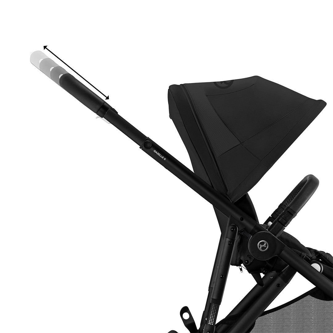 CYBEX Gazelle S Pushchair - Moon Black - Black