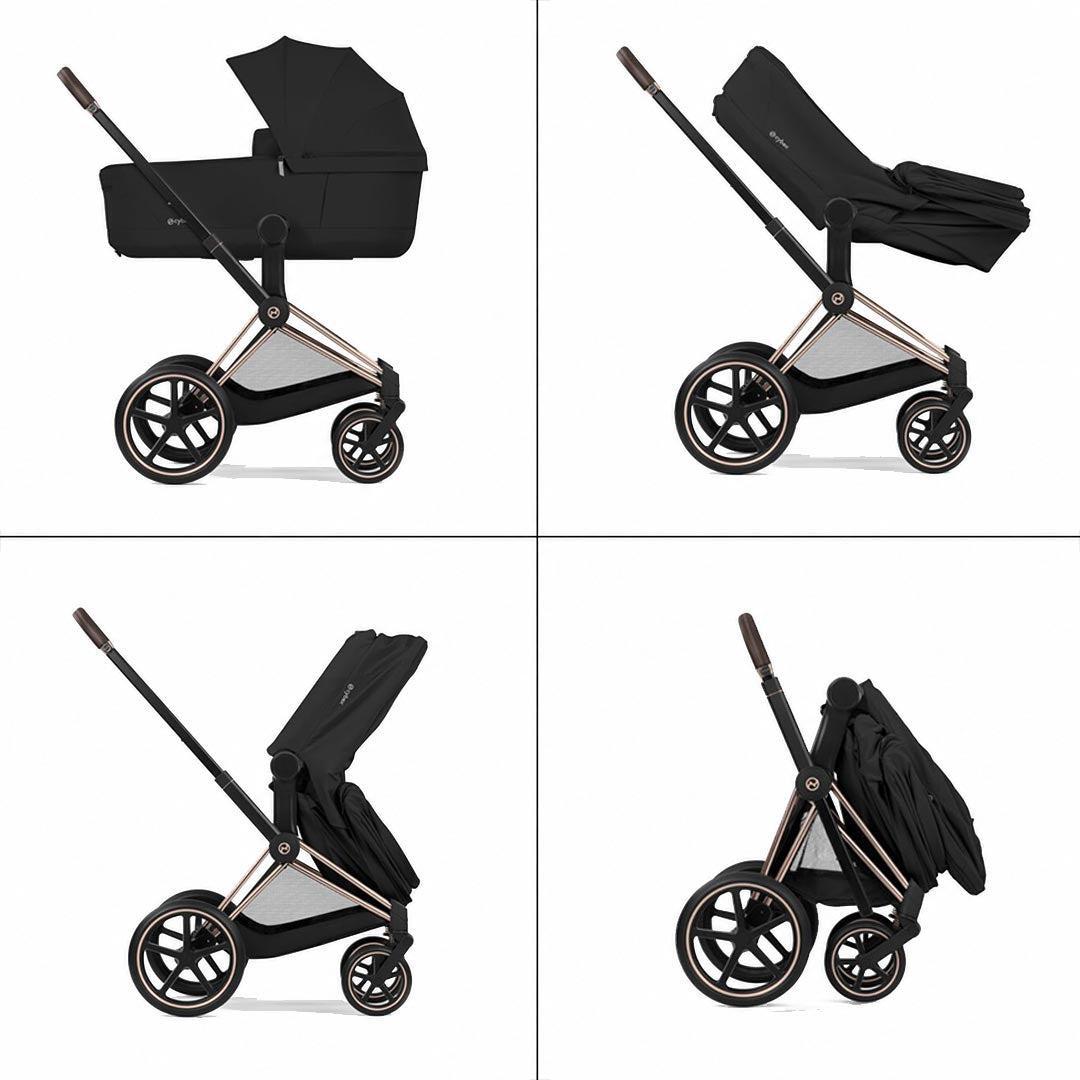 CYBEX PRIAM Fold Cot Newborn to Toddler Travel System Bundle - Style