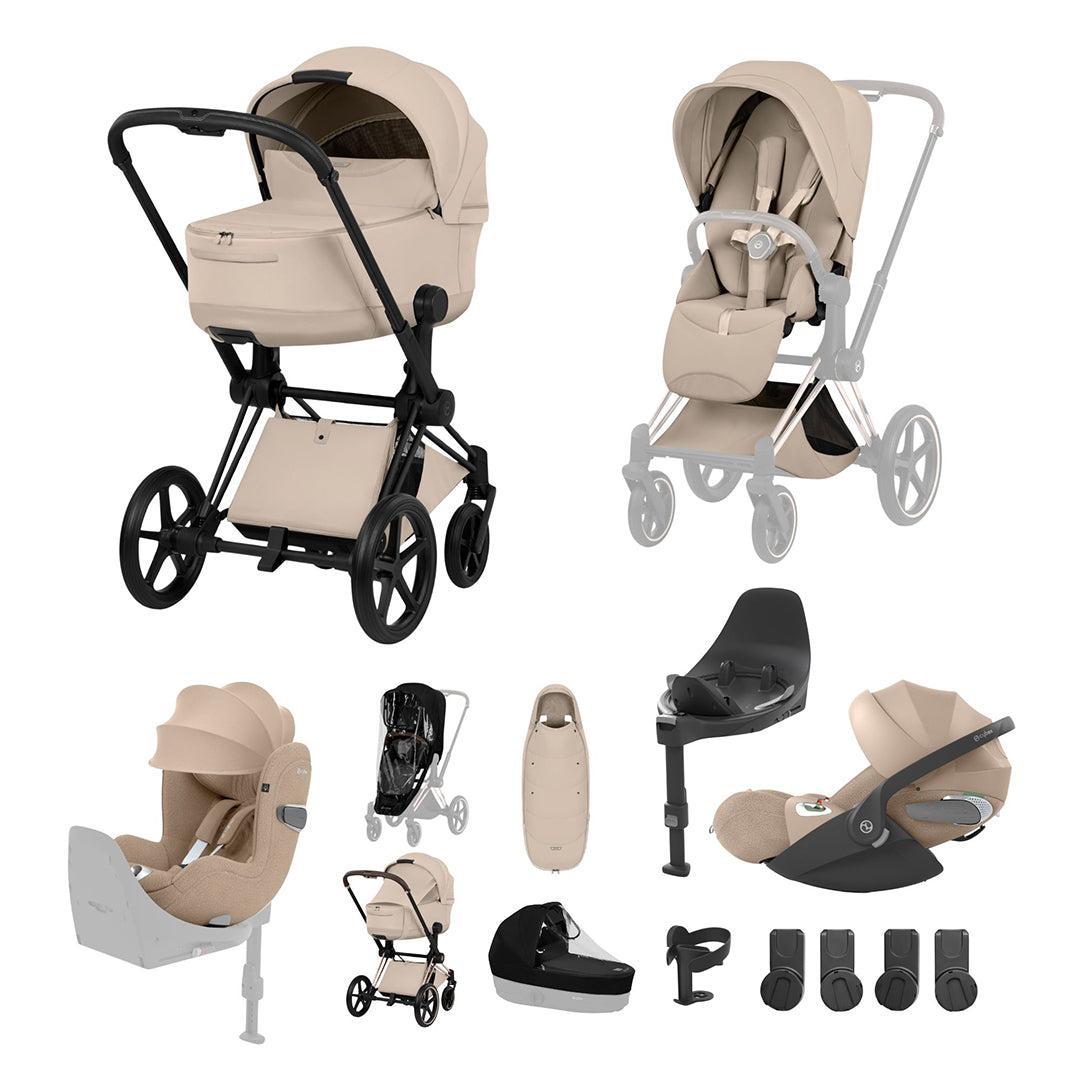 CYBEX PRIAM Fold Cot Newborn to Toddler Travel System Bundle - Style
