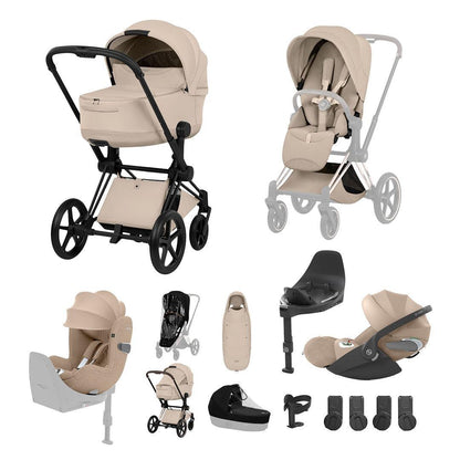 CYBEX PRIAM Fold Cot Newborn to Toddler Travel System Bundle - Style