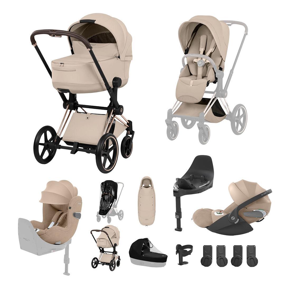 CYBEX PRIAM Fold Cot Newborn to Toddler Travel System Bundle - Style