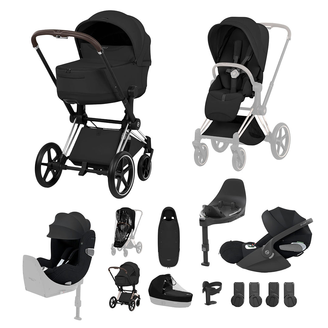 CYBEX PRIAM Fold Cot Newborn to Toddler Travel System Bundle - Style
