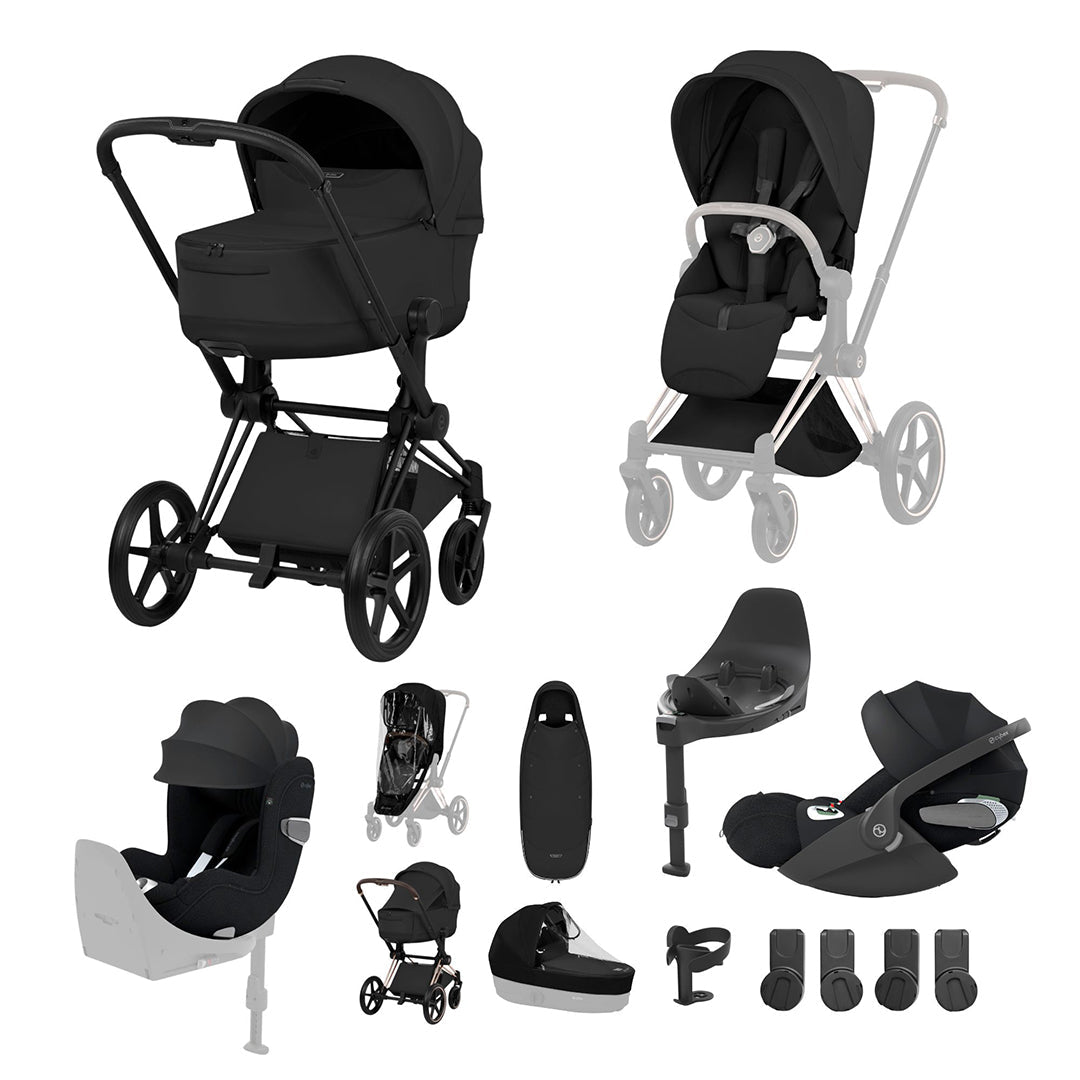 CYBEX PRIAM Fold Cot Newborn to Toddler Travel System Bundle - Style