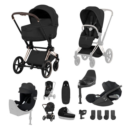 CYBEX PRIAM Fold Cot Newborn to Toddler Travel System Bundle - Style