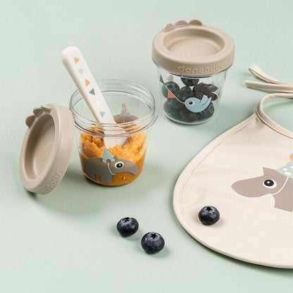 Done by Deer Baby Food Container 2 Pack - Celebration Sand