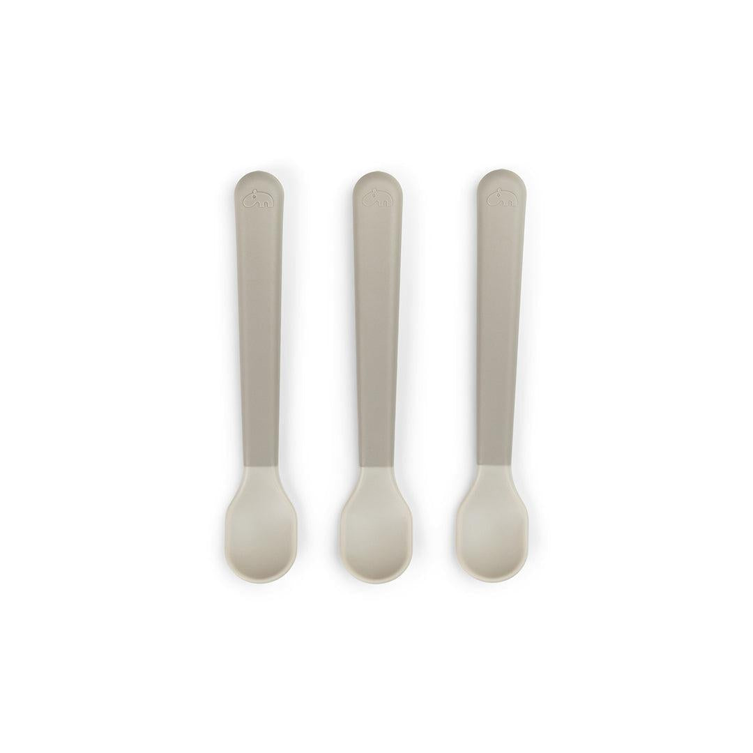 Done By Deer Foodie Easy-Grip Baby Spoon 3 Pack - Sand