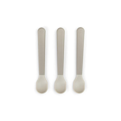Done By Deer Foodie Easy-Grip Baby Spoon 3 Pack - Sand