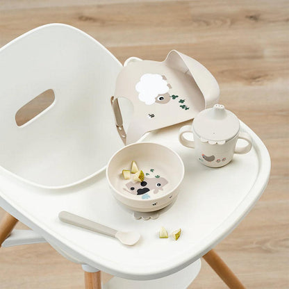 Done by Deer Foodie First Meal Suction Set - Tiny Farm Sand