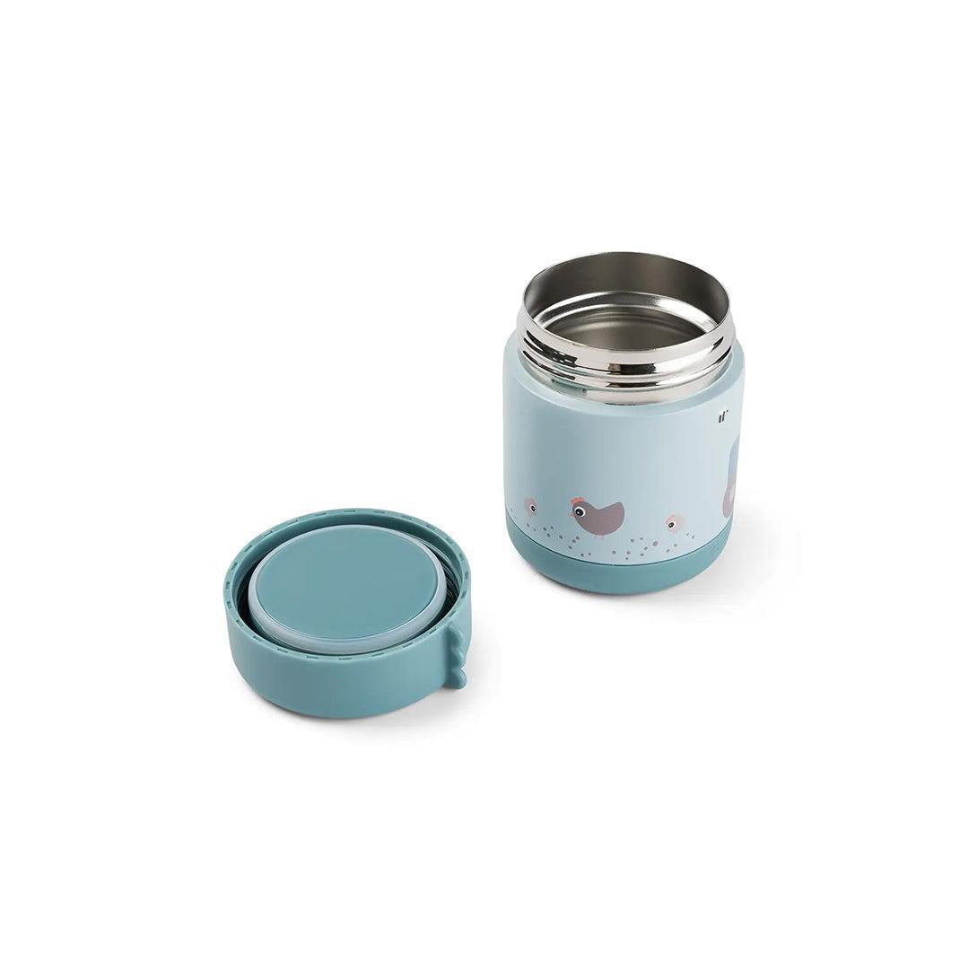 Done by Deer Insulated Food Jar - Tiny Farm Blue