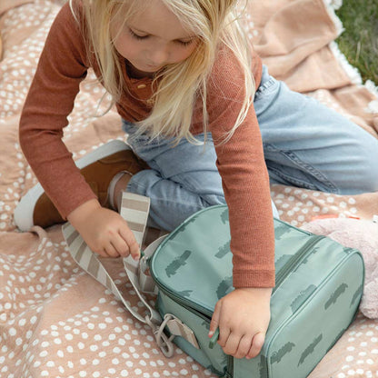 Done by Deer Kids Insulated Lunch Bag - Green - Croco