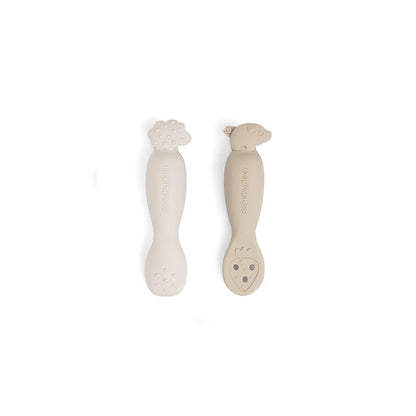 Done By Deer Learning Spoon Set - Tiny Farm Sand