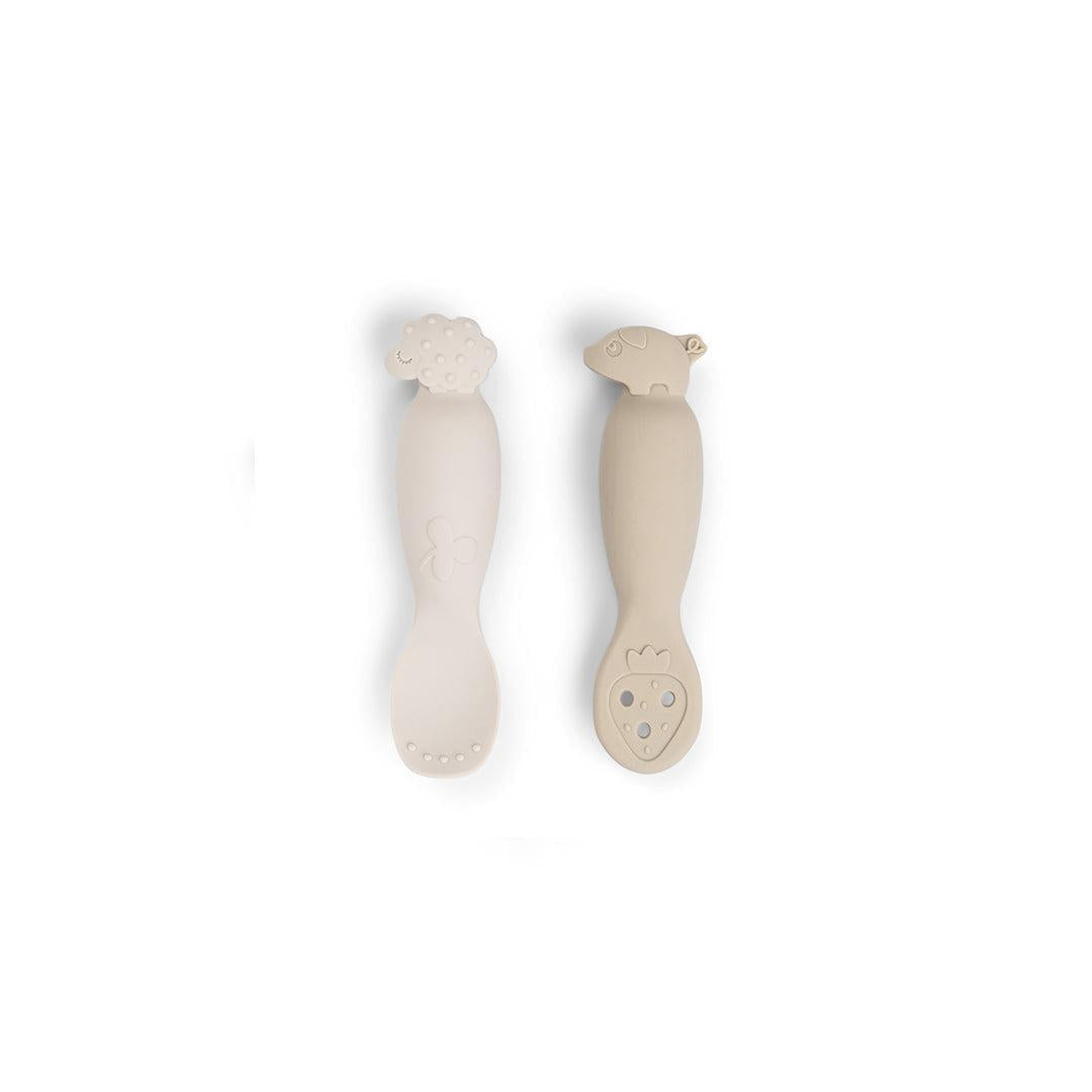 Done By Deer Learning Spoon Set - Tiny Farm Sand