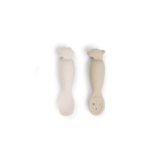 Done By Deer Learning Spoon Set - Tiny Farm Sand