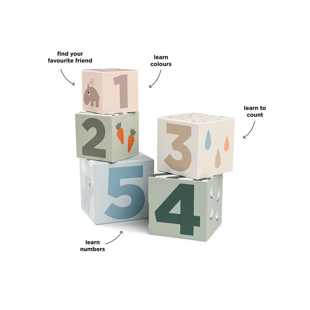 Done By Deer Stacking Cubes 5 pcs - Deer Friends Colour Mix